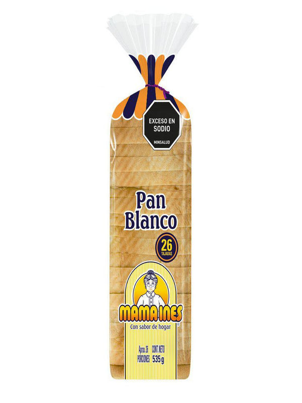 pan mamaines 535g blanco